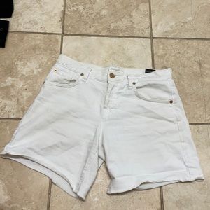 7 for all mankind white Jean shorts